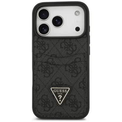 Deksel til Apple iPhone 18 Pro Max / 17 Pro Max, Guess, 4G Double Card Triangle, svart