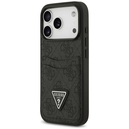 Deksel til Apple iPhone 18 Pro Max / 17 Pro Max, Guess, 4G Double Card Triangle, svart