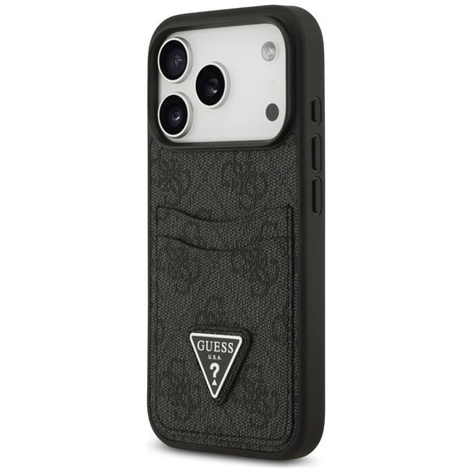 Deksel til Apple iPhone 18 Pro Max / 17 Pro Max, Guess, 4G Double Card Triangle, svart