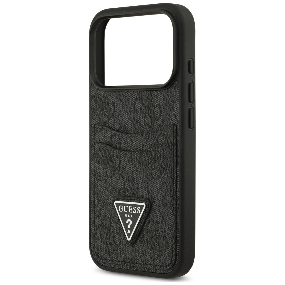 Deksel til Apple iPhone 18 Pro Max / 17 Pro Max, Guess, 4G Double Card Triangle, svart