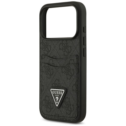 Deksel til Apple iPhone 18 Pro Max / 17 Pro Max, Guess, 4G Double Card Triangle, svart