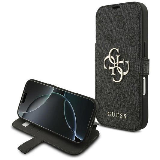 Deksel for Apple iPhone 18 Pro Max / 17 Pro Max, Guess, 4G Metalllogo, Svart