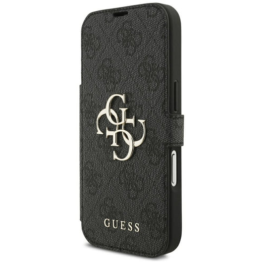 Deksel for Apple iPhone 18 Pro Max / 17 Pro Max, Guess, 4G Metalllogo, Svart