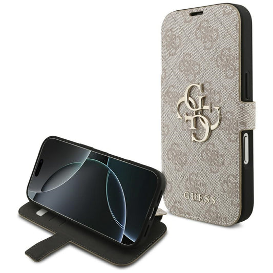 Deksel for Apple iPhone 18 Pro Max / 17 Pro Max, Guess, 4G Metalllogo, Rosa