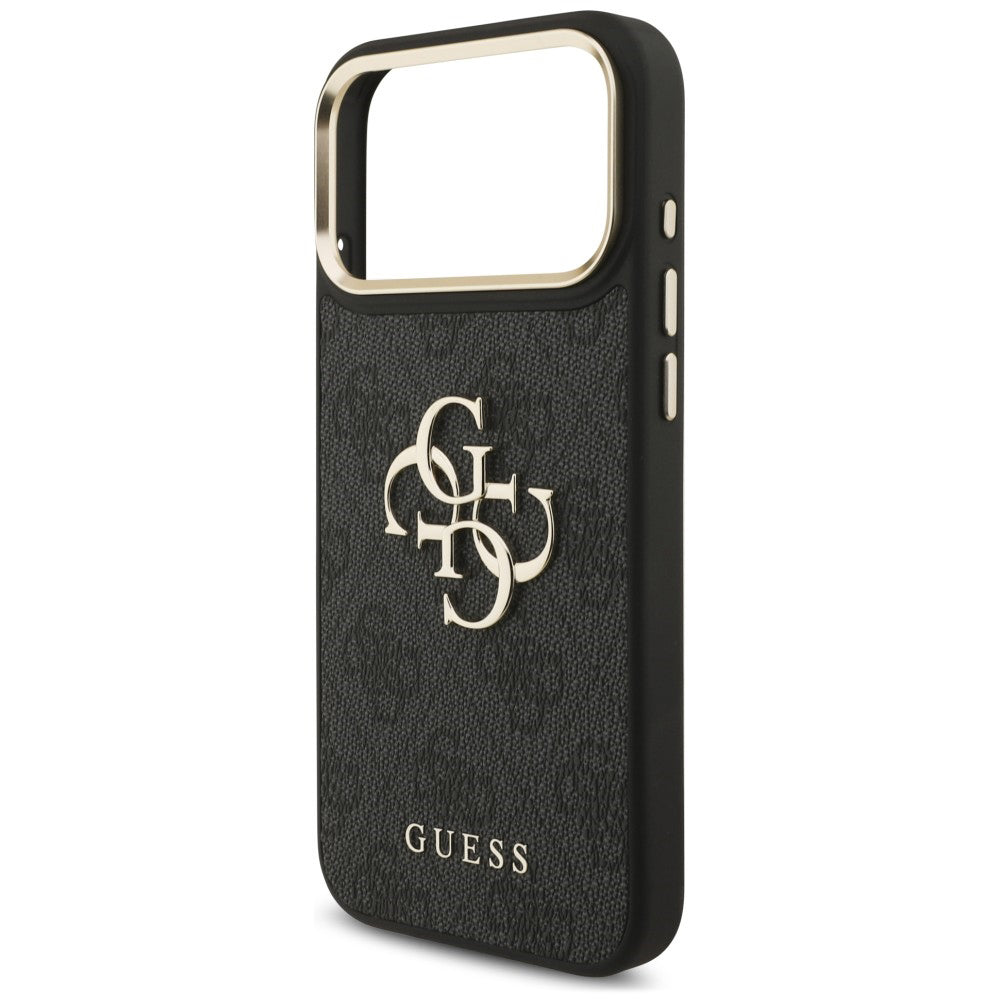 Deksel til Apple iPhone 18 Pro Max / 17 Pro Max, Guess, Big 4G Classic Logo & Big Strap Metal Buttons, svart