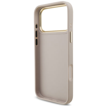 Deksel til Apple iPhone 18 Pro Max / 17 Pro Max, Guess, Big 4G Classic Logo & Big Strap Metal Buttons, rosa