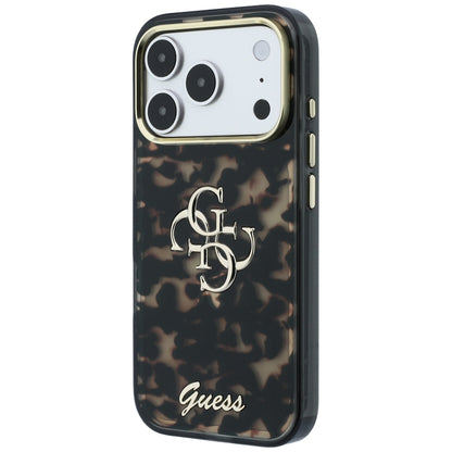 Deksel for Apple iPhone 18 Pro Max / 17 Pro Max, Guess, IML 4G Metal Script, Brun