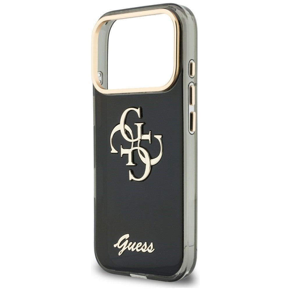 Deksel for Apple iPhone 18 Pro Max / 17 Pro Max, Guess, IML 4G Metal Script, Svart