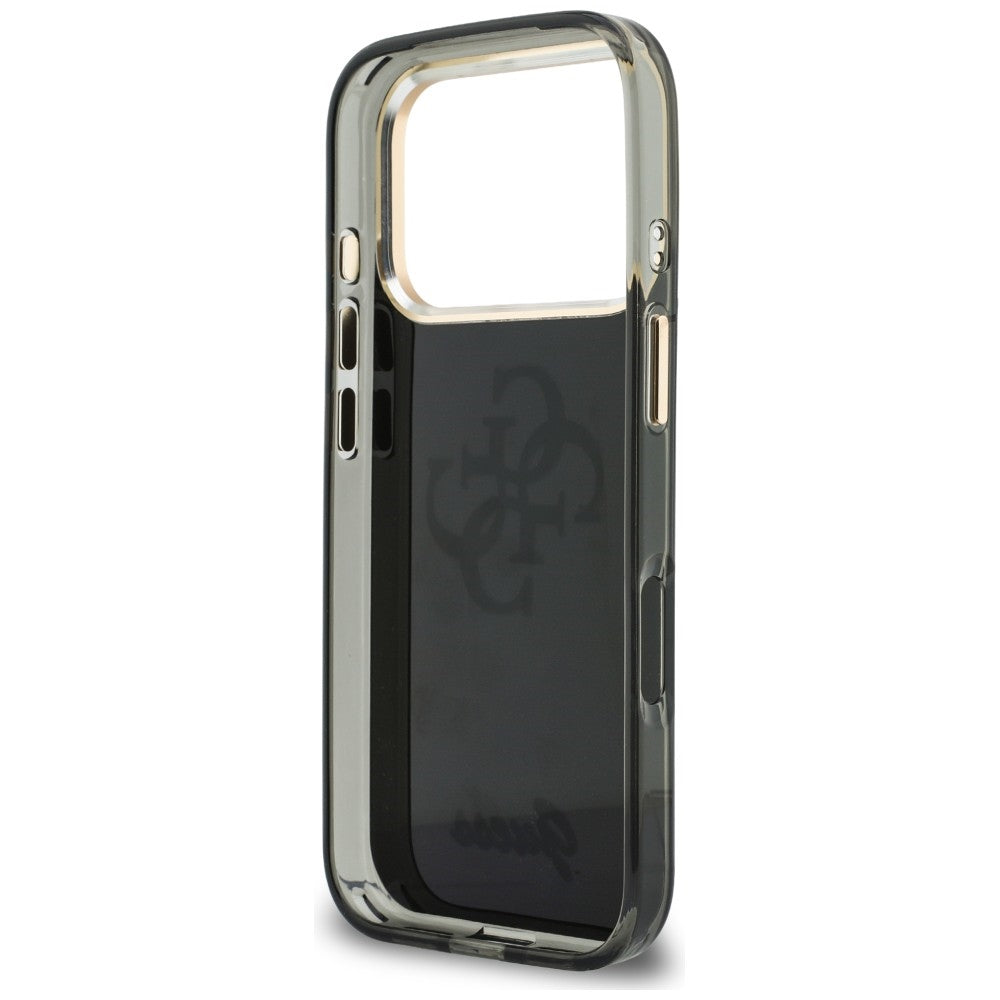 Deksel for Apple iPhone 18 Pro Max / 17 Pro Max, Guess, IML 4G Metal Script, Svart