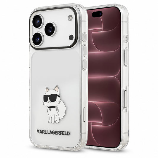 Deksel til Apple iPhone 18 Pro Max / 17 Pro Max, Karl Lagerfeld, IML Choupette NFT, gjennomsiktig