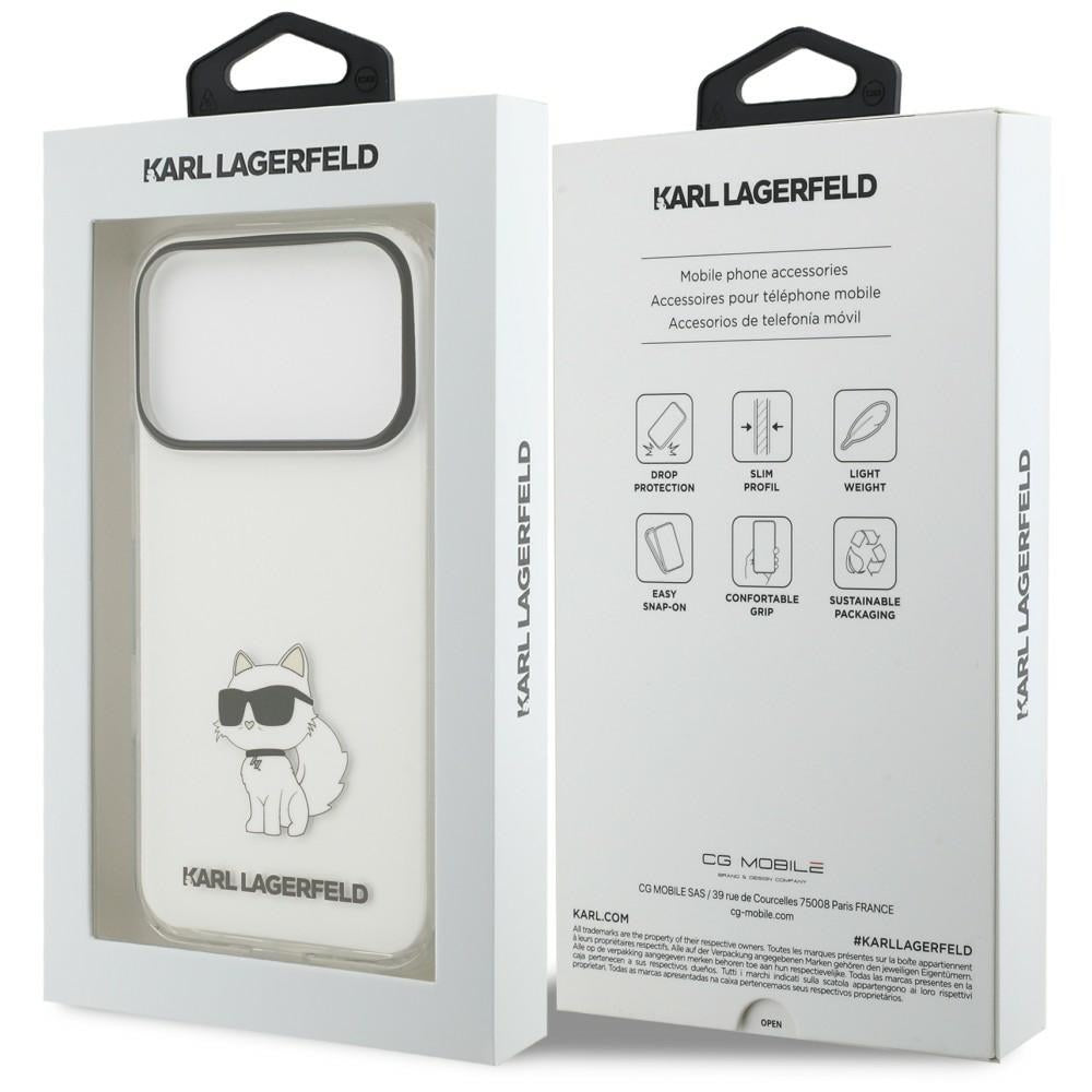 Deksel til Apple iPhone 18 Pro Max / 17 Pro Max, Karl Lagerfeld, IML Choupette NFT, gjennomsiktig