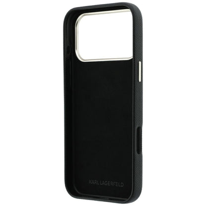 Deksel for Apple iPhone 18 Pro Max / 17 Pro Max, Karl Lagerfeld, Smooth Big Resin Signature Logo, Svart