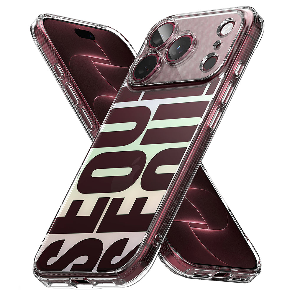 Deksel for Apple iPhone 18 Pro Max / 17 Pro Max, Ringke, Fusion Seoul, Burgunder