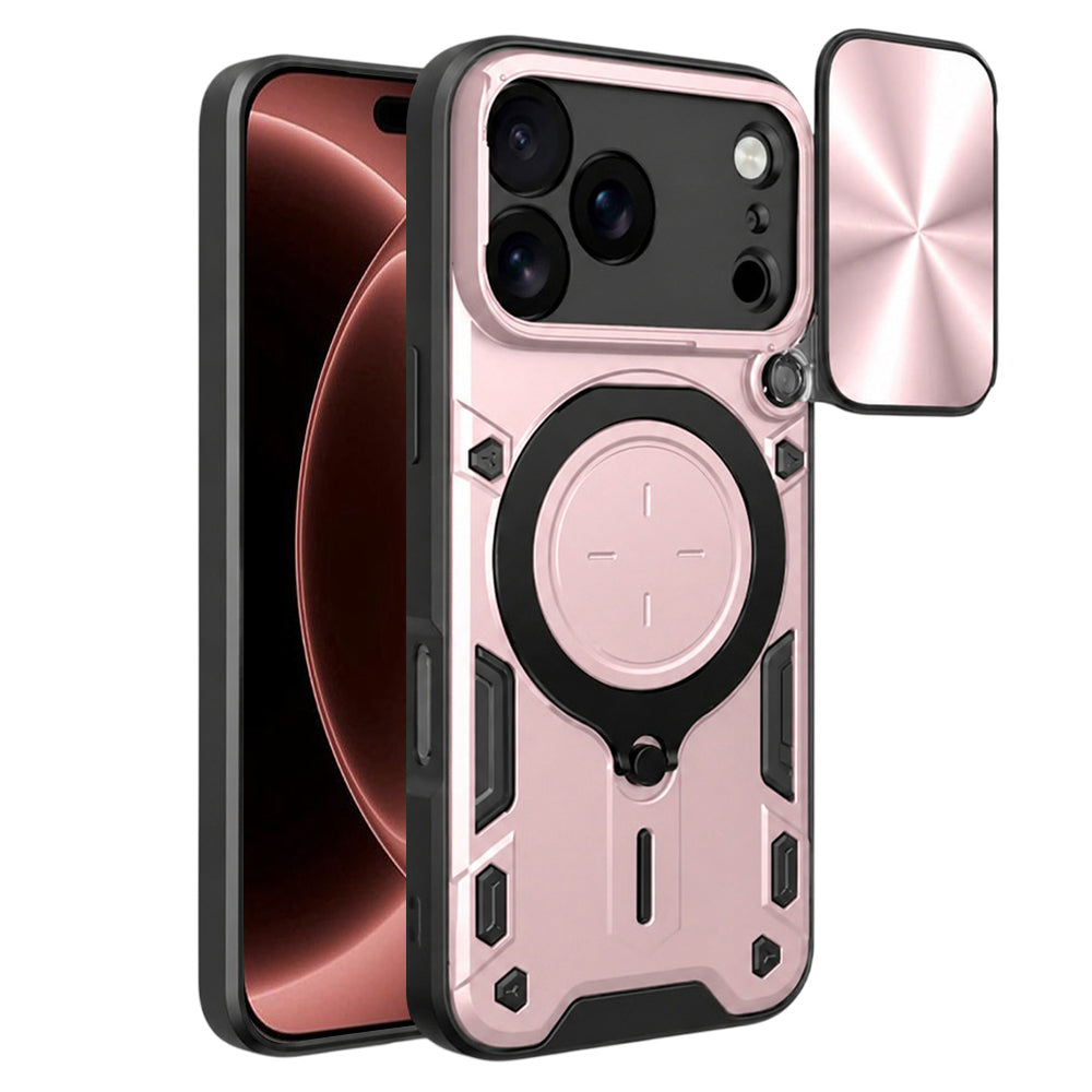 Deksel for Apple iPhone 18 Pro Max / 17 Pro Max, Techsuit, CamGuard Pro, Rosa Gull