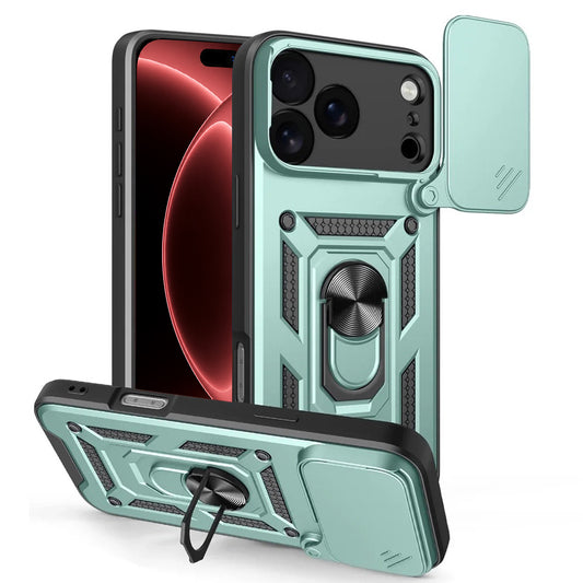 Deksel for Apple iPhone 18 Pro Max / 17 Pro Max, Techsuit, CamShield, Grønn