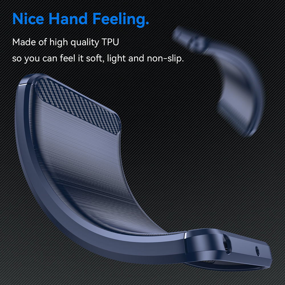 Deksel for Apple iPhone 18 Pro Max / 17 Pro Max, Techsuit, Karbon, Blå