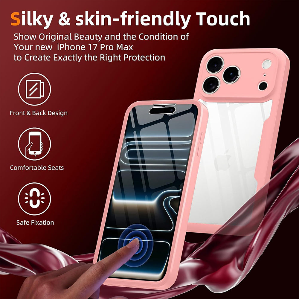 Deksel for Apple iPhone 18 Pro Max / 17 Pro Max, Techsuit, ColorVerse 360, Rosa