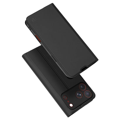 Deksel for Apple iPhone 18 Pro Max / 17 Pro Max, Techsuit, Magskin Book, Svart