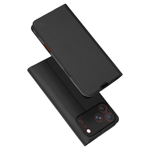 Deksel for Apple iPhone 18 Pro Max / 17 Pro Max, Techsuit, Magskin Book, Svart