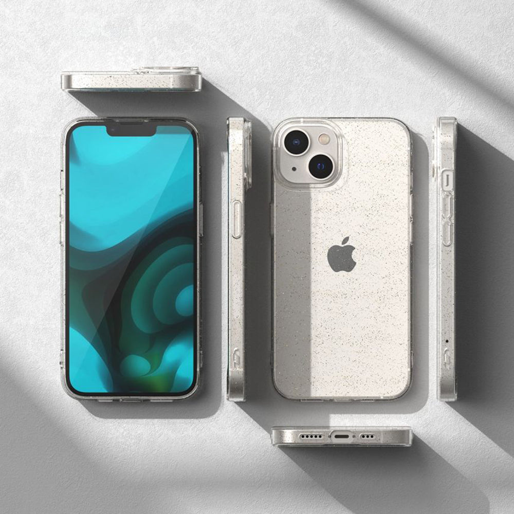 Deksel for Apple iPhone 18 Pro Max / 17 Pro Max, Techsuit, SparkleSkin, Transparent