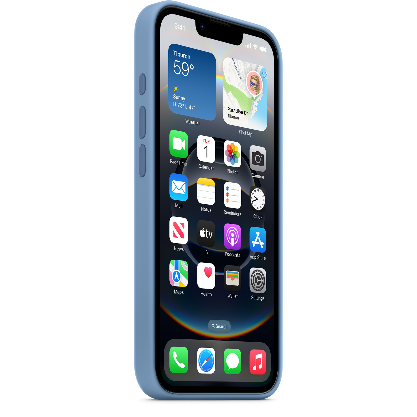 Deksel for Apple iPhone 16e, Blå MD3Q4ZM/A