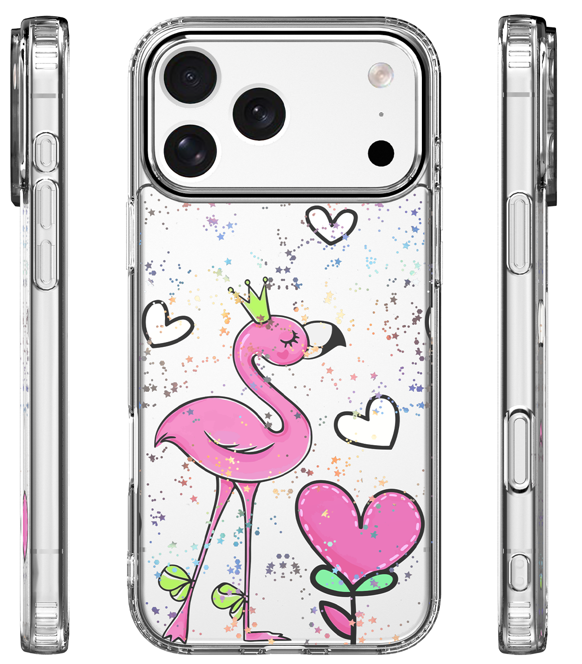 Deksel for Apple iPhone 17 Pro Max, OEM, Ultra Trendy Love 2, Flerfarget