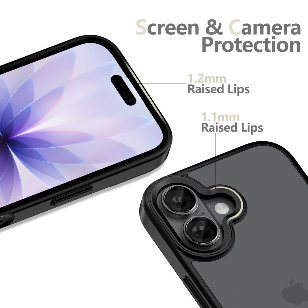 Deksel for Apple iPhone 17, Tech-Protect, Magmat, Matt Svart