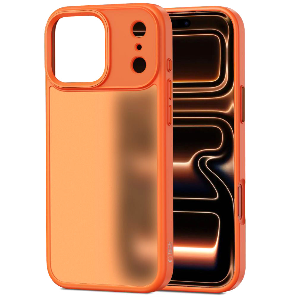 Deksel for Apple iPhone 17 Pro Max, Tech-Protect, Magmat, Matt Oransje