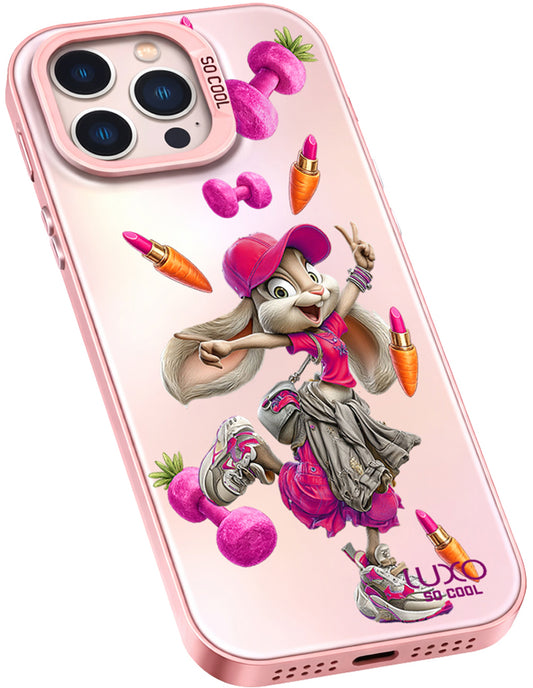 Deksel for Apple iPhone 17 Pro Max, LUXO So CooL, ArcadiA Rabbit, Flerfarget