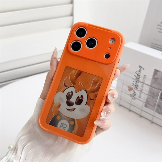 Deksel for Apple iPhone 17 Pro Max, OEM, Tilpasset E-Ink-skjerm, Oransje