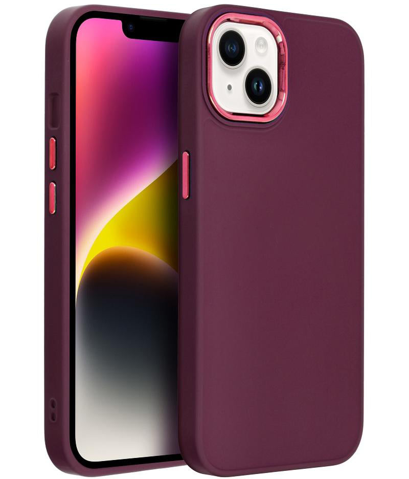 Deksel til Apple iPhone 18 Pro / iPhone 17 Pro, OEM, Frame, vinrød
