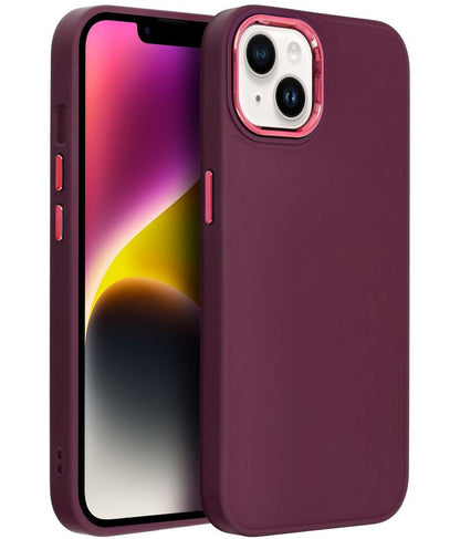 Deksel til Apple iPhone 18 Pro / iPhone 17 Pro, OEM, Frame, vinrød