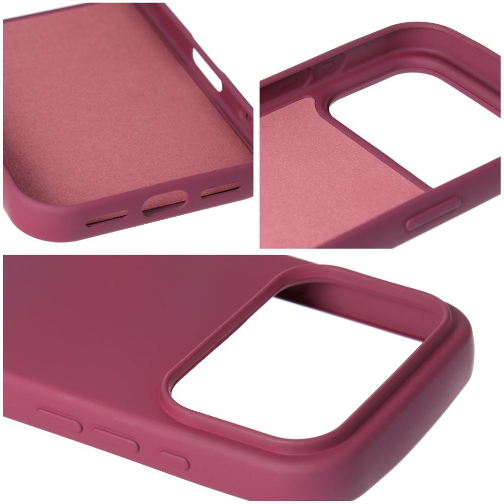 Deksel til Apple iPhone 18 Pro / iPhone 17 Pro, OEM, silikon, vinrød