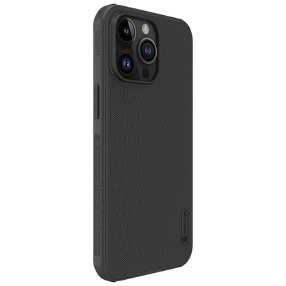 Etui til Apple iPhone 16, Nillkin, Super Frosted Shield Pro, svart 