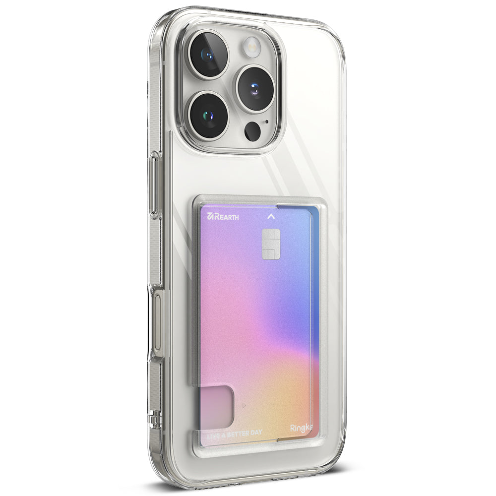Deksel for Apple iPhone 16 Pro Max, Ringke, Fusion Card, Gjennomsiktig