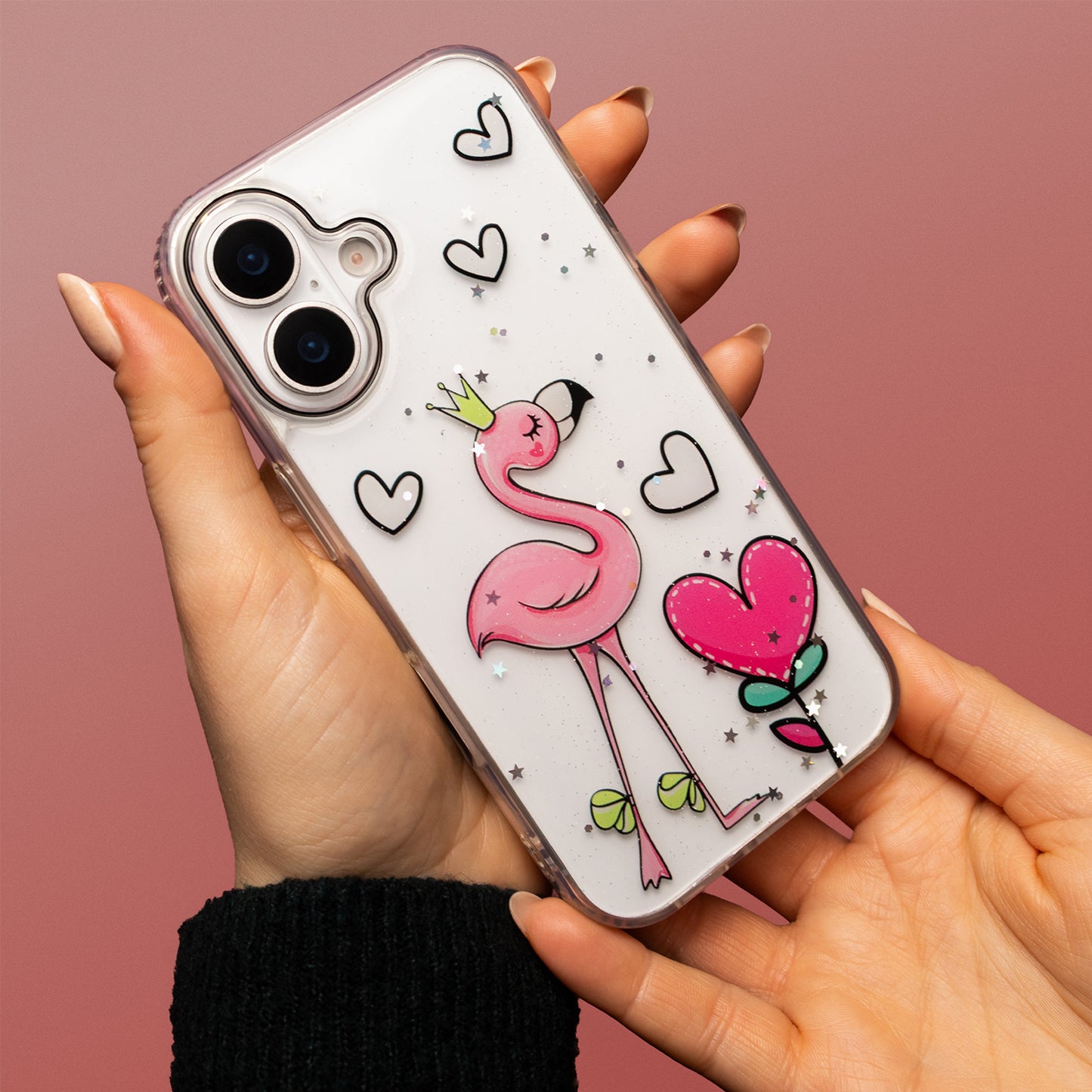 Deksel for Apple iPhone 15 Pro, OEM, Ultra Trendy Love 2, Flerfarget