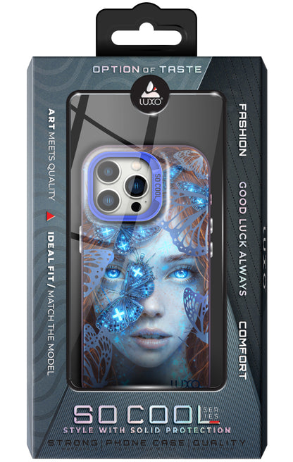 Deksel for Apple iPhone 15, LUXO So CooL, ArcadiA Butterfly Girl, Flerfarget