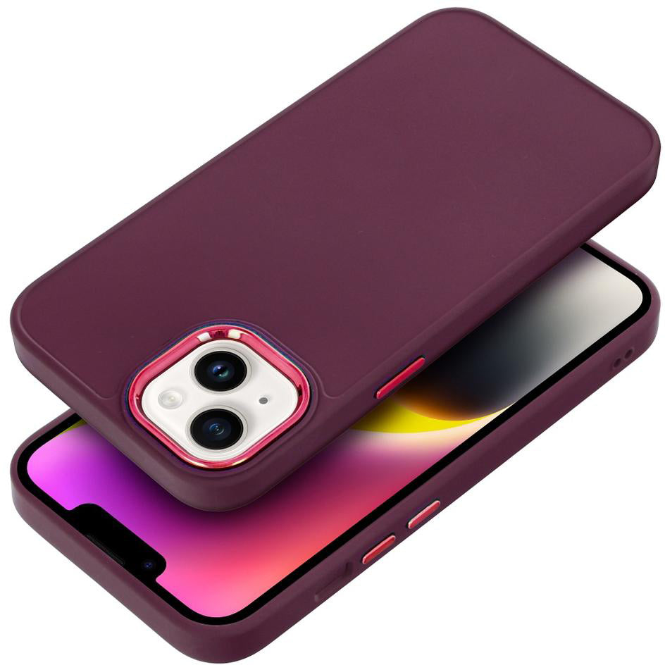 Deksel til Apple iPhone 18 Pro / iPhone 17 Pro, OEM, Frame, vinrød