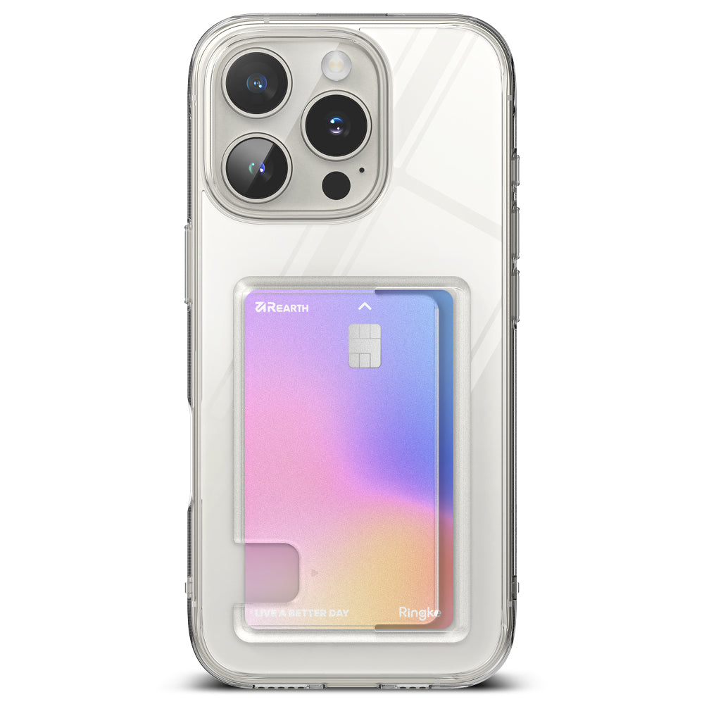 Deksel for Apple iPhone 16 Pro Max, Ringke, Fusion Card, Gjennomsiktig