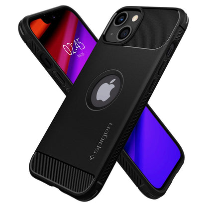 Deksel for Apple iPhone 13, Spigen, Rugged Armor, Svart ACS03518