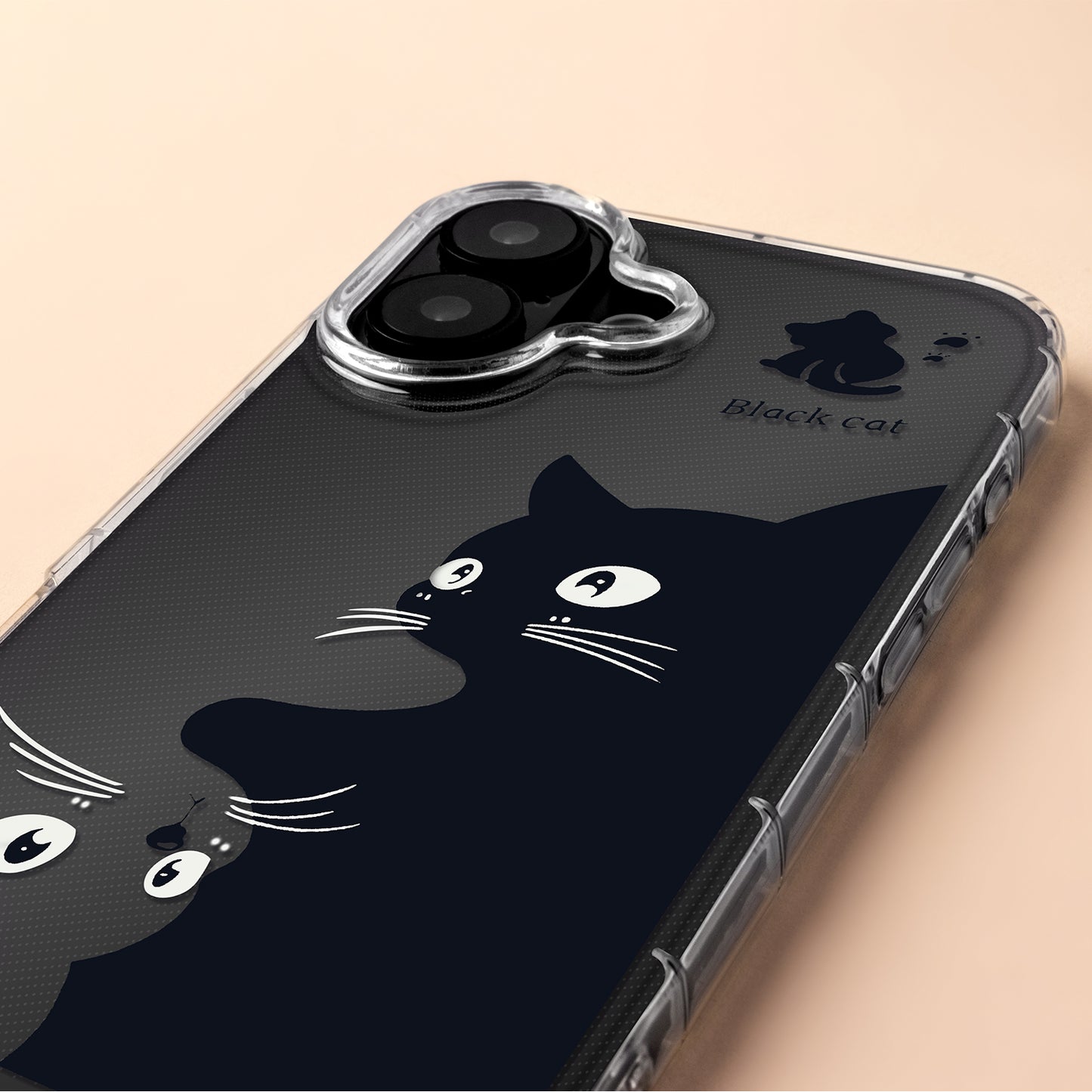 Deksel for Apple iPhone 17, OEM, Ultra Trendy Cat, Svart