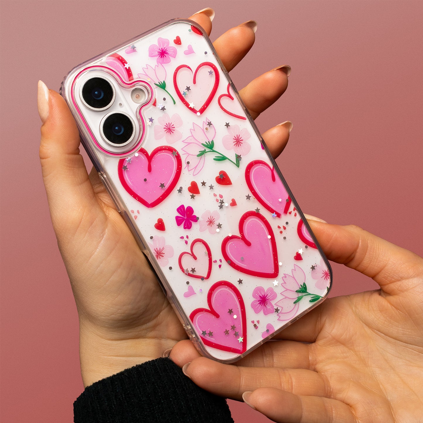 Deksel for Apple iPhone 15 Pro, OEM, Ultra Trendy Love 1, Flerfarget