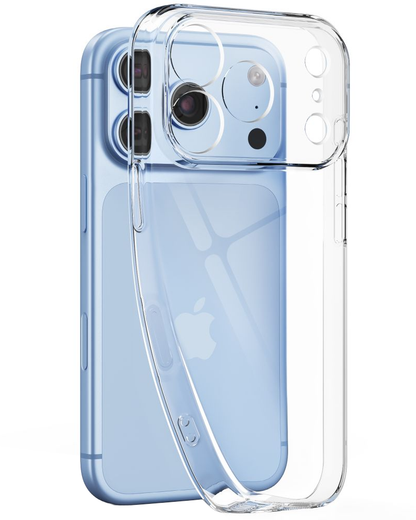Deksel for Apple iPhone 18 Pro Max / 17 Pro Max, Tech-Protect, Flexair med skjermbeskytter, Transparent
