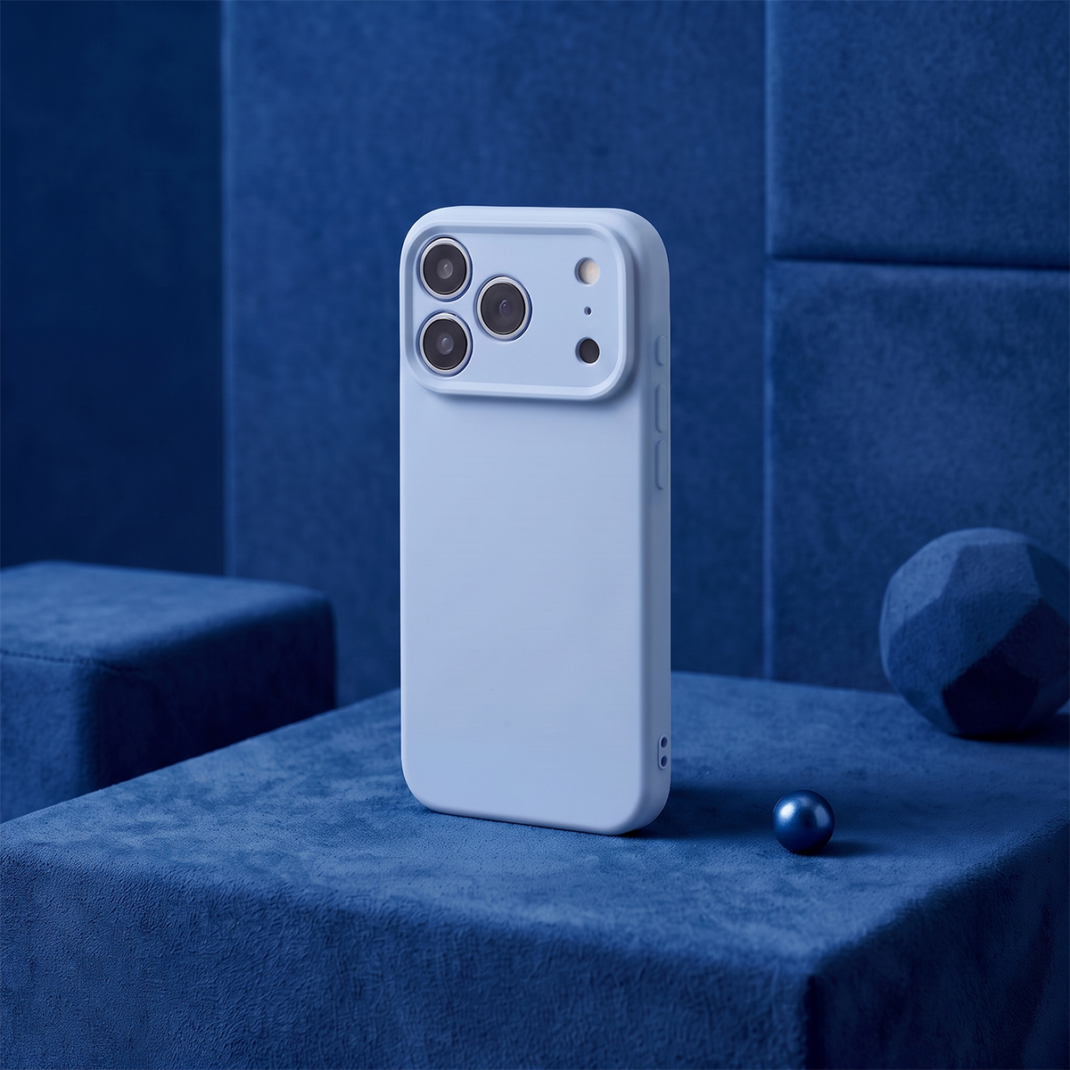 Deksel for Apple iPhone 18 Pro Max / 17 Pro Max, OEM, silikon, blå
