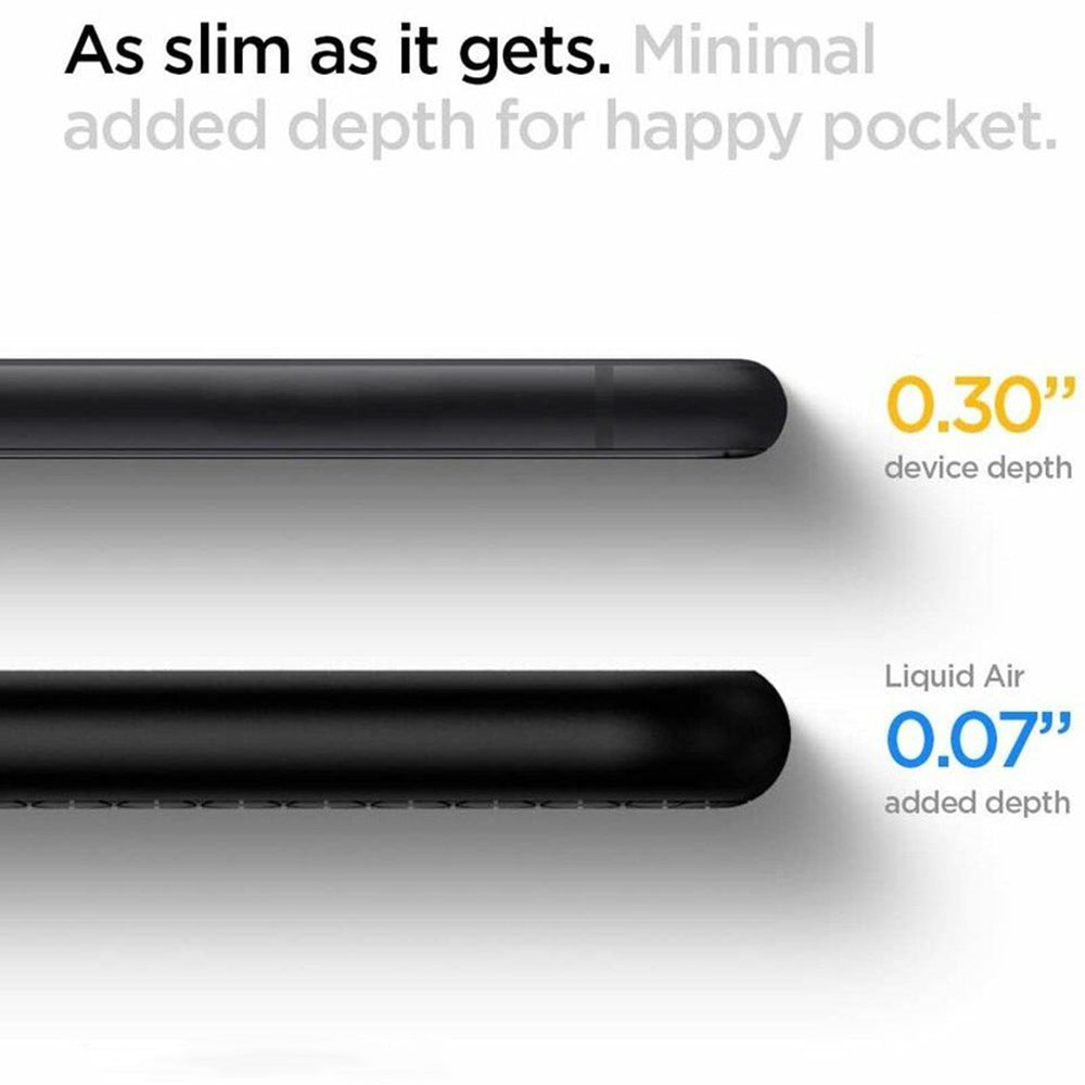 Deksel for Apple iPhone SE (2022) / SE (2020) / 8 / 7, Spigen, Liquid Air, Svart 042CS20511