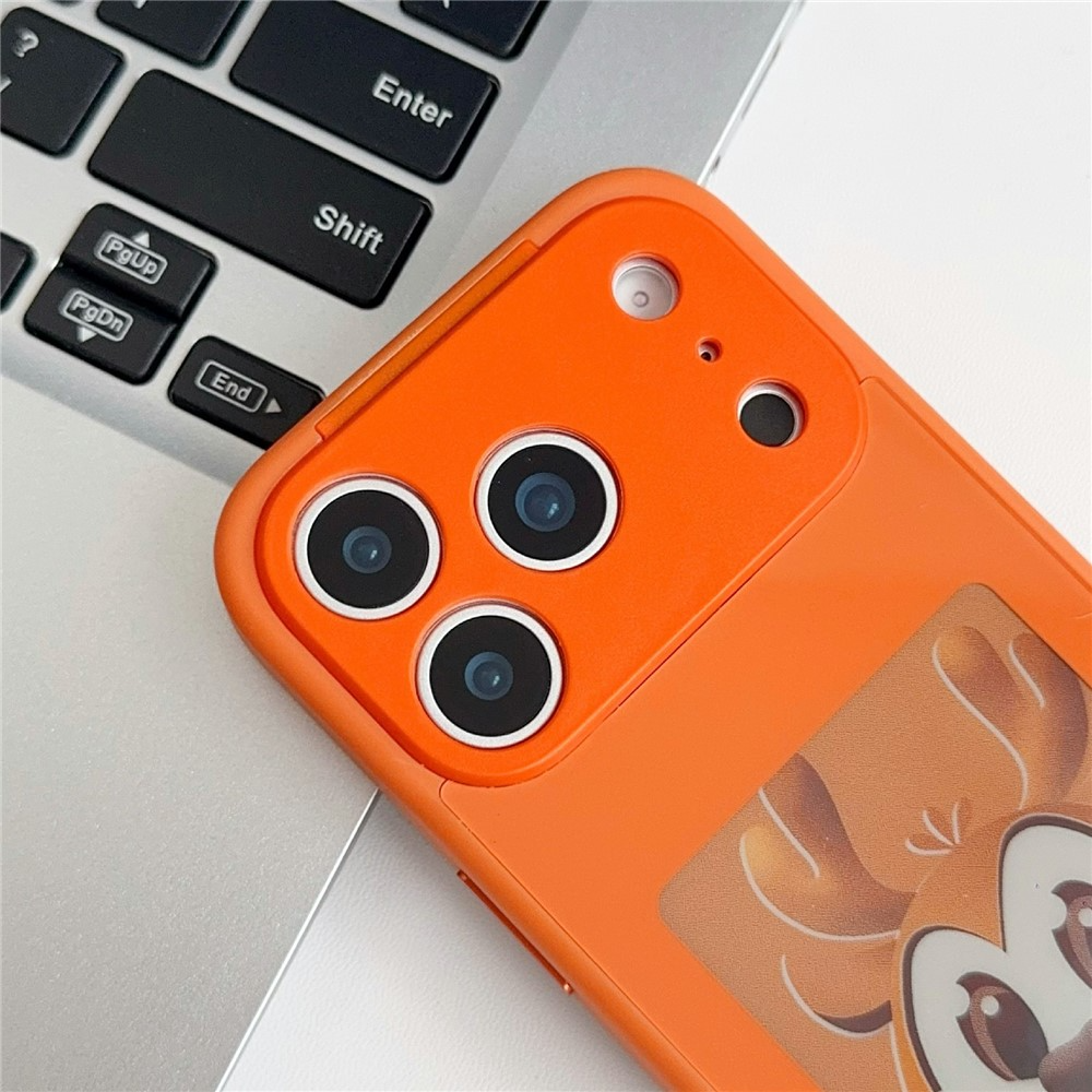 Deksel for Apple iPhone 17 Pro Max, OEM, Tilpasset E-Ink-skjerm, Oransje