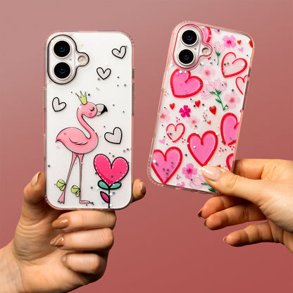 Deksel for Apple iPhone 15 Pro, OEM, Ultra Trendy Love 2, Flerfarget