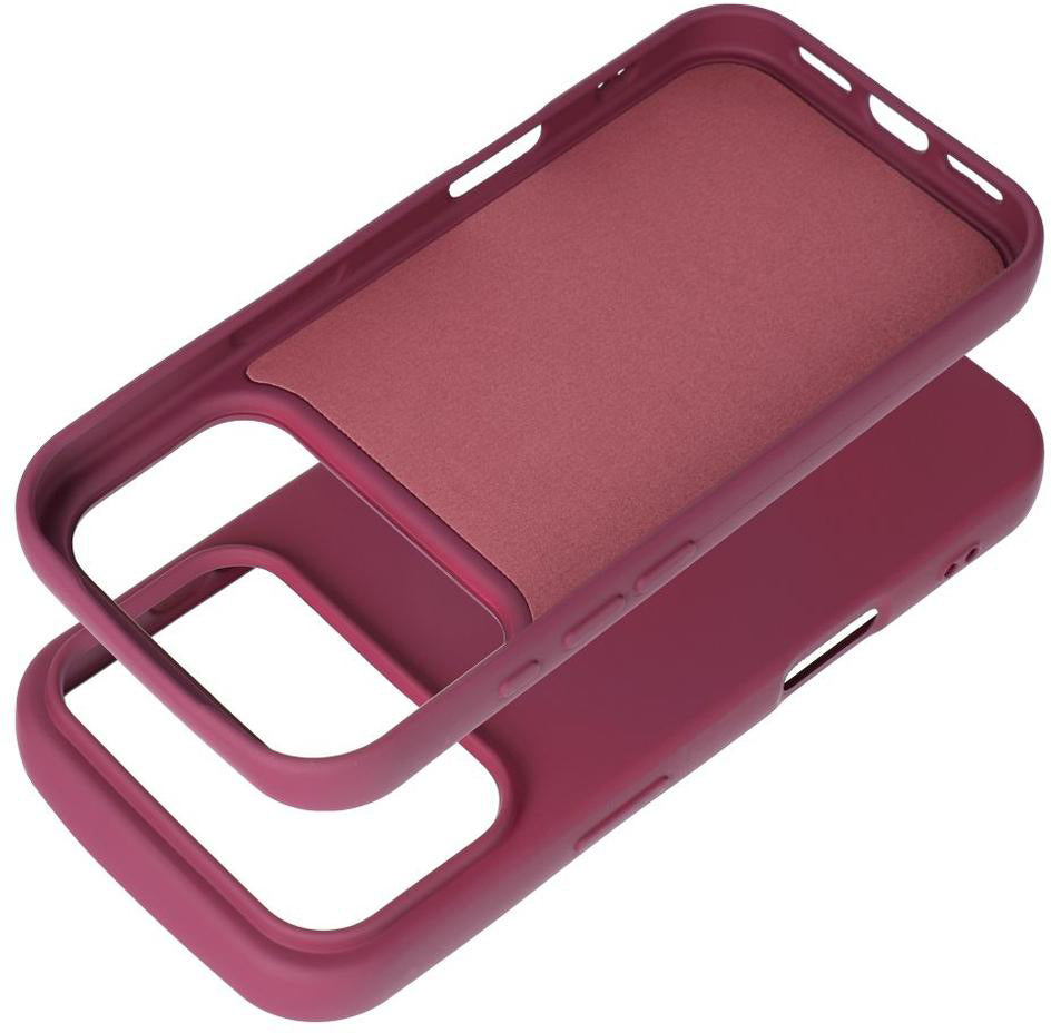Deksel til Apple iPhone 18 Pro / iPhone 17 Pro, OEM, silikon, vinrød