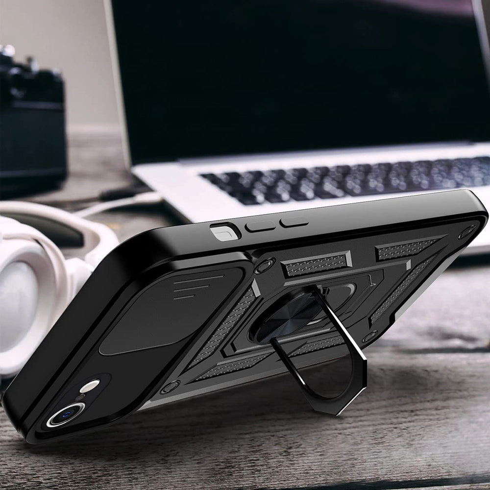 Deksel for Apple iPhone 6 / 6s, Techsuit, CamShield, Svart