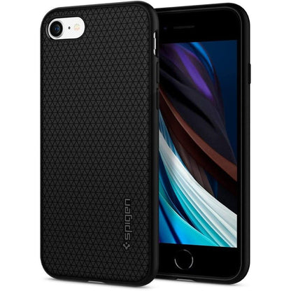 Deksel for Apple iPhone SE (2022) / SE (2020) / 8 / 7, Spigen, Liquid Air, Svart 042CS20511